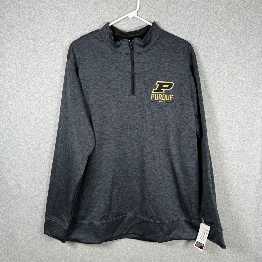 Agusta purdue quarter zip adult unisex large gray pullover